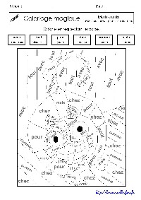 Coloriage magique divers - Jeux, Lecture CE1, CE2, CM1, CP - La